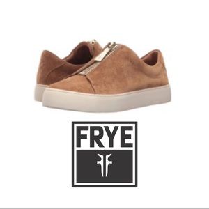 Frye Lena Leather Low Top Slip On Fashion Sneakers